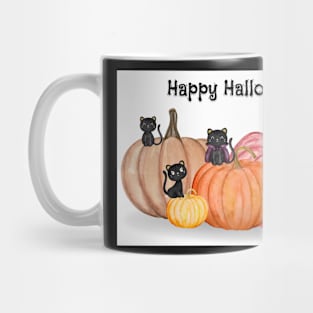 Cute Black Halloween Cats Mug